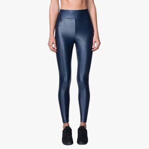 DAUB + Design Shiny Blue Yoga/Excercise Leggings Size Small NWT